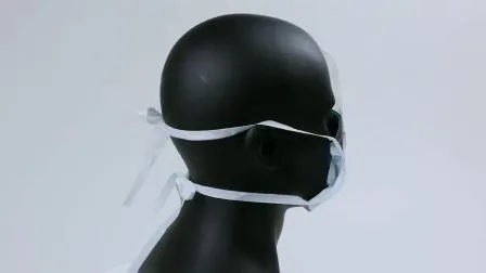 Chirurgische Einweg-Zahnmedizinische schwarze 3-lagige medizinische Gesichtsmaske TypIIR BFE 99 % chirurgische Maske