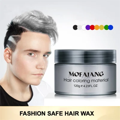 120g Mode Heißer Verkauf Einfache Frisur Matte Farbe Haar Ton Wachs für Männer